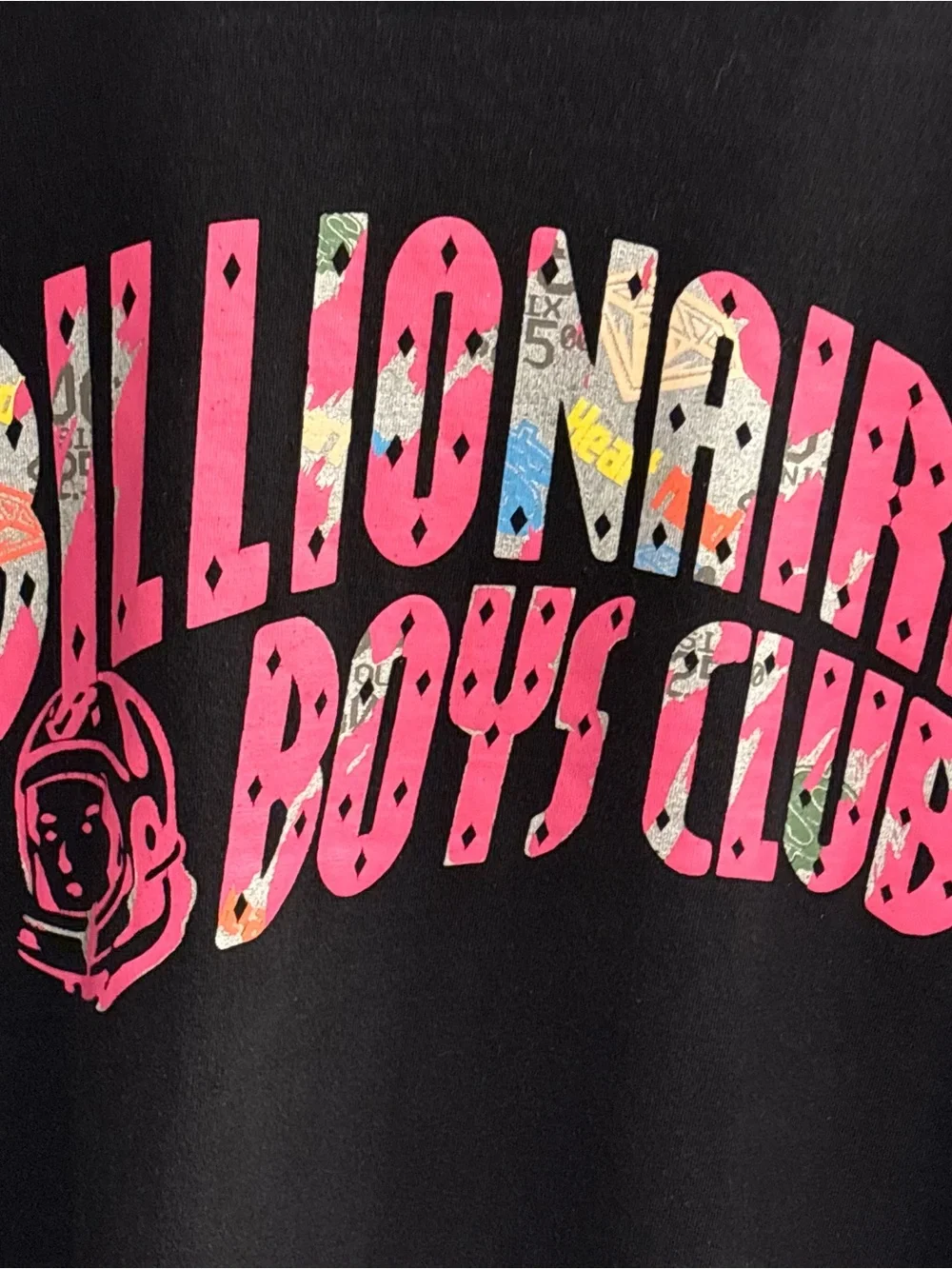 Billionaire Boys Club BB Arch Astronaut Logo Graphic Men's T-Shirt Black Size L